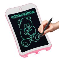 8.5 inch Writing &Drawing Board Doodle Board Toys for Kids,VNVDFLM WINL Birthday Gift for 4-5 Years Old Kids & Adults LCD Writing Tablet with Stylus Smart Paper for Drawing Writer (Pink-white )