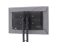 Covermates - Outdoor Half TV Cover - Fits 36 to 41 Inch TV's - Elite - 300 Denier Stock-Dyed Polyester - Half Coverage - Easy On and Off Drawcord - 3 YR Warranty - Water Resistant - Charcoal