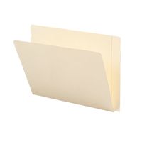 Smead End Tab Heavyweight File Folder, Reinforced Straight-Cut Extended Tab, Letter Size, Ivory, 50 per Box (24507)