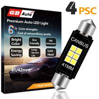 GBAuto Extremely Bright 400 Lumens 3030 Chipset Canbus Error Free LED Bulbs for Interior Car Lights License Plate Dome Trunk Courtesy 1.72" 41MM 42MM Festoon 211-2 569 578 6000K Xenon White