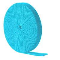 ApexOne 0.6 Inch Wide 16.4 Feet Long Hook and Loop Fastening Tape Roll Cable Straps, Reusable Self Gripping Cable Ties Wire Organizer Cord Management - 5 Colors and 2 inch Wide Available (Blue)