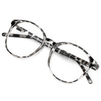 Blue Light Blocking Glasses, Anti Eyestrain, Computer Reading/Gaming/TV Glasses for Women, Anti UV, Anti Glare(Leopard, 0.50 Magnification)