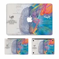 Matte Texture MacBook Skin Decal, Maetek 3 in1 Full-Size 360° Protector Premium Vinyl Decal Skin Sticker Case Cover for Apple MacBook Retina Display 13.3 Model A1425&A1502, Left and Right Brain