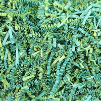 6 OZ Green Crinkle Paper
