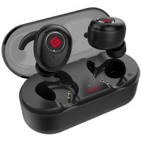 True Wireless Earbuds Bluetooth 5.0 Headphones, Sports in-Ear TWS Stereo Mini Headset w/Mic Extra Bass IPX5 Waterproof Low Latency Instant Pairing 15H Battery Charging Case Noise Cancelling Earphones
