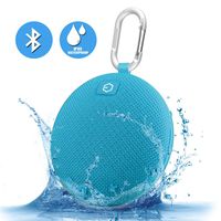 Portable Speaker,Ozzie Wireless Stereo Bluetooth 4.0 Travel Outdoor Sport Waterproof Bluetooth Speaker Indoor Shower Mini Speaker for iPhone,Android with Carabiner - Handsfree Calling,5+ Hours (Blue)
