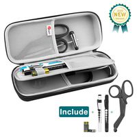 Opoway Stethoscope Case for Nurses, fits Classic III, Lightweight II S.E, Cardiology IV Diagnostic, Stethoscope Travel Case Includes Pen Light and Bandage Scissors