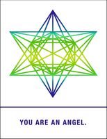 Quiplip Beautiful Sacred Geometry Cards Angel, 6-Pack (EM076PCK)