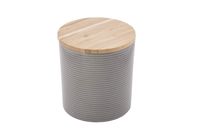 Tablecraft 700014 TablCraft's Crofthouse Collection Canister with Lid, 28 oz, 4.75 x 4.75 x 5", Melamine & Bamboo