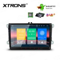 XTRONS Android 9.0 Car Stereo Radio GPS Navigation 9 Inch Touch Screen Slim Design In-Dash Head Unit Supports Plug and Play WiFi Bluetooth Backup Camera DVR OBD2 TPMS for VW Volkswagen EOS Passat Golf