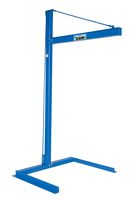 Vestil CJIB-6 Mini Overhead Cantilever Jib Crane, Freestanding, Steel, 600 lb. Capacity, 106-11/16 x 53-3/4 x 63-1/8 inches