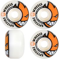 Spitfire Bighead Skateboard Wheel, White/Orange, 50mm