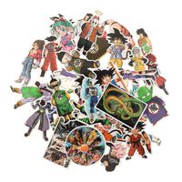 Bowinr Dragon Ball Z Car Stickers, Anime Bumper Sticker for Phone, Laptop, Car, Lugguage, Skateboard and More (100^pcs)