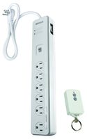 Woods 41715 Energy Saving Surge Protector Power Strip with 80 Foot Range Remote Control Outlets, 1080J of Protectio, 5 Foot Cord