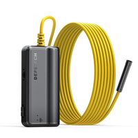 Wireless Borescope,DEPSTECH Upgraded HD 2.0 MP WIFI Endoscope Rechargeable Inspection camera with 2200mAh Battery snake camera for Android and iOS Smartphone Tablet-11.5ft