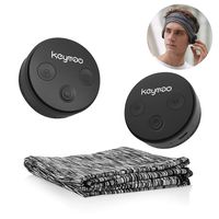 Clip-On Sports Bluetooth Headphones Headwear, Keymao Headwear with IPX5 Waterproof Bluetooth 5.0 Wireless headsets for Women & Man