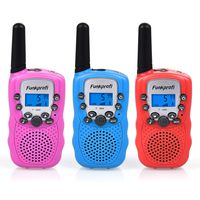 Funkprofi 3 Pack Walkie Talkies for Kids 22 Channel Uhf FRS/GMRS 2 Way Radio, Toy Gifts for Boys and Girls Birthday, Outdoor Adventure, Camping, Hiking