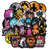 100Pcs Dragon Ball Z Laptop Stickers Anime Waterproof Stickers for Skateboard Luggage Helmet Guitar Super Z Sticker