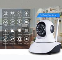 Generic V380 HD 720P 1.0MP 360 Degree Rotatable AP Hotspot Connection IP Camera Wireless WiFi Smart Security Camera, Support Monitor Detection & IR Night Vision & Mobile Phone Remote & Two-way Talking