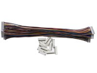 LATTECH 6 PCS 10 PIN JST XH Female Connector on Both Side with Electric Wire 1007 26 AWG(Total Length:300MM) & JST XH 10 PIN Male Connector 12 PCS