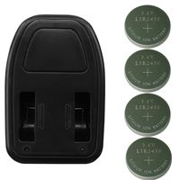 4pcs of Li-ion LIR2450 Rechargeable Button Batteries, 2450 Coin Cells, with Charger
