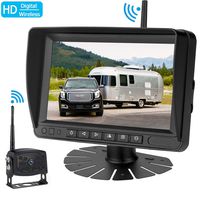 iStrong HD Digital Wireless Backup Camera System For RVs/Trucks/Trailers/5th Wheels/Motorhomes with 7'' Monitor Kit Rear View/Front View Camera IP69K Waterproof IR Night Vision