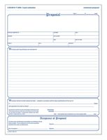 Adams Contractor's Proposal Forms, 8.5 x 11.44 Inch, 3-Part, Carbonless, 50-Pack, White, Canary and Pink (NC3819)