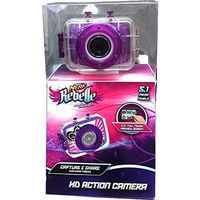 Nerf Rebelle Purple 5.1 Megapixel HD Children's Action Sports Camera kit with Waterproof Housing Helmet Bike Mount and Nerf Blaster Mount