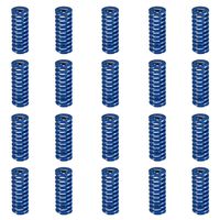 Befenybay 20PCS 8mm OD 20mm Long Blue Hot Bed Spring Light Load Compression Mould Die Springs for 3D Printer CR-10 CR-10s Ender 3 (Blue)