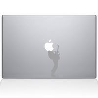 The Decal Guru Guitar Hero MacBook Decal Vinyl Sticker - 13" MacBook Pro (2015 & Older) - Silver (1075-MAC-13P-S)