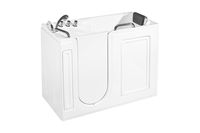 Empava 52.5 in. Acrylic Walk-in Tub Freestanding Soaking SPA Left Side Door Bathtub, WT0373, White