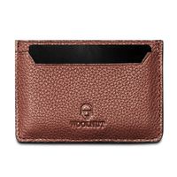 Woolnut Card Holder - Cognac Brown