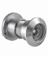 Earl Diamond 220 Degree Large Door Viewer Security Peek Peephole for Home Office Hotel Heavy Duty Rotating Brass Cover (Satin Nickel)