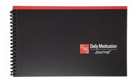 Daily Medication Journal | Medication Log | Blood Sugar Monitor | Glucose Log Book | Track Blood Pressure & Pulse | Medical Notebook | Spiral Bound | Compact Size | Full Year Medical Journal