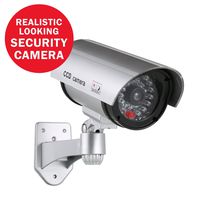 ANNKE Dummy Fake Security Camera with Flashing Red LED for Indoor and Outdoor Use, IP56 Weatherproof CCTV Surveillance Fake Camera