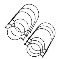 Black Stainless Steel Wire Handles (Wire hangers) for Mason, Ball, Canning Jars (6 Pack, Wide Mouth)