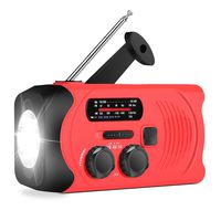 [Upgraded Version] RunningSnail Emergency Weather AM/FM NOAA Solar Powered Wind up Radio with LED Flashlight, 2000mAh Power Bank for Cell Phone and SOS