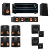Klipsch RP-160M-E Monitor Speaker 7.2 SW-112 Onkyo TX-NR646