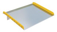 Vestil TAS-10-7260 Aluminum Dock Board with Steel Curb, 10000 lb. Capacity, 72" x 60", Silver