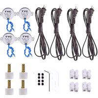 4PCS Synchronous Turntable Motor Electric Motor for Cup Turner, Cuptisserie Tumbler Cup Rotator with 7mm (30mm Length) Flexible Coupling Connecto 4W CCW/CW (5-6RPM ,4pcs)