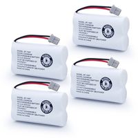 QBLPOWER BT-1007 Rechargeable Cordless Telephone Batteries Compatible with Uniden BT1007 BBTY0651101 BT904 BT-904 BT1015 BBTY0460001 BBTY0510001 BBTY0700001 Panasonic HHR-P506 HHR-P506A(Pack of 4)