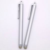 Universal Metal Micro Fiber Touch Stylus Pen for Android Mobile Phone Cell Smart Phone Tablet iPad iPhone (2pack Silver)