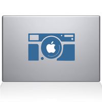 The Decal Guru Rectangular Camera Decal Vinyl Sticker, 15" MacBook Pro (2015 & Older Models), Light Blue (2306-MAC-15P-LB)