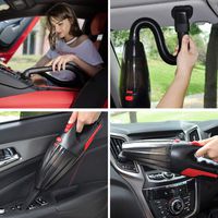 AIKESI Car Vacuum Cleaner, High Power DC 12V Corded Car Vacuum Wet Dry Portable Handheld Auto Vacuum Cleaner C with HEPA Filter for Quick Car Cleaning Kit (Black)