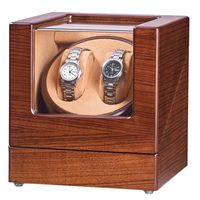JQUEEN Double Watch Winder with Quiet Japanese Mabuchi Motor (Mandshurica)