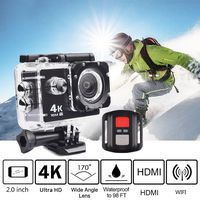 Trainshow 4K Full HD 2.0 inch LCD Screen Waterproof Sports Action Camera Cam DV 16MP DVR Helmet Camera Sports DV Camcorder with 2.4G Remote Control