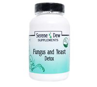 Fungus and Yeast Detox 90 Capsules Gluten FREE 100% Natural. Serene Dew Supplements