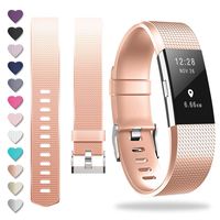 ZEROFIRE Compatible for Fitbit Charge 2, Replacement Adjustable Sport Bands for Charge 2 Heart Rate Fitness Wristbands, Women Men, Small and Large