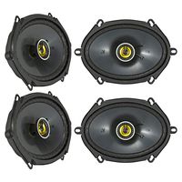 KICKER (4) 46CSC684 CSC68 6x8 225W 4-Ohm Car Audio Coaxial Speakers
