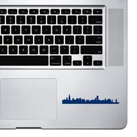 StickAny Palm Series Chicago Skyline Sticker for MacBook Pro, Chromebook, and Laptops (Navy)